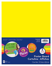 Load image into Gallery viewer, UCreate Neon Poster Board, 5 Assorted Colors, Neon, 11" x 14", 5 Sheets