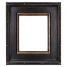 Load image into Gallery viewer, Creative Mark Museum Plein Aire Wooden Art Picture Frame Museum Quality Closed Corner 3.5 Inch Wide Frames - Antique Black w/Gold Detail - 8x10