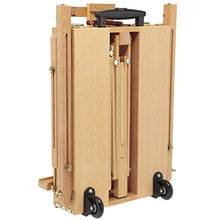 Load image into Gallery viewer, Creative Mark Monet Wooden French Easel & Sketchbox, Lightweight (12 lbs), Portable, Rolling Wheels, Wood Artist Paint Palette, Telescope Handle, for Outdoor Paintings and Plein Air up to 32" - Walnut