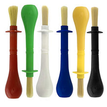 Load image into Gallery viewer, US Art Supply 6 Piece Jumbo Children's Tempera Artist Paint Brushes with Easy to Hold Stubby Handles