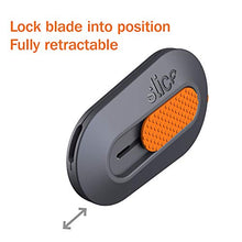 Load image into Gallery viewer, Slice 10515 Mini Box Cutter, Ceramic Blade Locks Into Position, Right or Left Handed Mini Cutter, Keychain Box Opener, Magnetic, 1 Mini Cutter - Blade Stays In Position