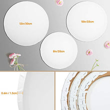 Load image into Gallery viewer, 6 Pieces Round-Shaped Paint Board Canvas, White Round Hand Painted Canvases Set for Painting for Students Artist Hobby Painters and Beginners (8 Inch, 10 Inch and 12 Inch)