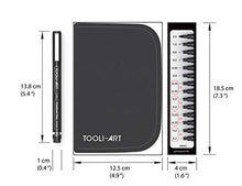 Load image into Gallery viewer, Micro-Line Pens With Case, Fineliner, Multiliner, Archival Ink, Artist Illustration, Architecture, Technical Drawing, Outlining, Scrapbooking, Manga, Writing, Rock Painting 14/Set Black