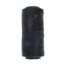 Load image into Gallery viewer, The Beadsmith Knot It Waxed Polyester Cord, 1mm Diameter, 144 Meter Spool (472 feet) (Black)