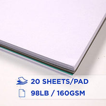 Load image into Gallery viewer, Bellofy 2 x Large Mixed Media Sketchbook 11x14 Inch - Art Paper Pads, 20 Sheets/Pad | 98 lb 160gsm | Spiral Sketchpad for Multimedia - Acrylic Pencil Pen Watercolor | Art Supplies