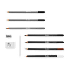 Load image into Gallery viewer, Winsor & Newton Studio Collection Artist Pencils, Sketching Pencils, Set of 10