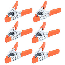 Load image into Gallery viewer, HORUSDY 6-Piece 6" inch Spring Clamp, Heavy Duty Spring Metal Spring Clamps, 2.5"-inch Jaw opening