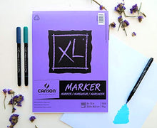 Load image into Gallery viewer, Canson XL Series Marker Paper Pad, Semi Translucent for Pen, Pencil or Marker, Fold Over, 18 Pound, 9 x 12 Inch, White, 100 Sheets (400023336)