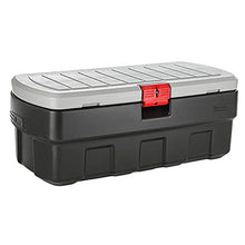 Load image into Gallery viewer, Rubbermaid ActionPacker️ 48 Gal Lockable Storage Bin, Industrial, Rugged Large Storage Container with Lid