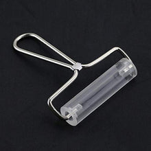 Load image into Gallery viewer, 1 Piece 10cm Acrylic Brayer Clear Acrylic Clay Roller with Steel Handle Clay Rolling Pin Polymer Clay Stamping Tool Roller Brayer
