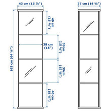 Load image into Gallery viewer, IKEA Glass-Door Cabinet, Black-Brown