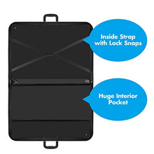 Load image into Gallery viewer, Black Art Portfolio Case Artist Carrying Case Artist Portfolios Case with Shoulder Strap (19x14.7x1.5 Inch)