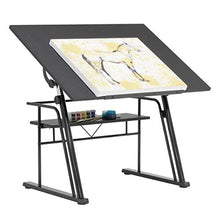 Load image into Gallery viewer, STUDIO DESIGNS Zenith Craft Desk Drafting Table, Top Adjustable Drafting Table Craft Table Drawing Desk Hobby Table Writing Desk Studio Desk, Black, 13340