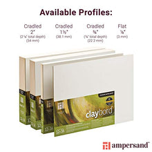 Load image into Gallery viewer, Ampersand Art Supply Wood Painting Panel: Museum Series Claybord, 1/8 Inch Depth