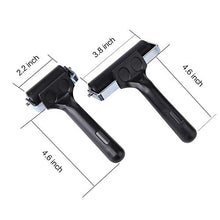 Load image into Gallery viewer, 2Pcs Rubber Roller Brayer Rollers Hard Rubber 3.8 and 2.2 Inch for Printmaking (Black) by HRLORKC