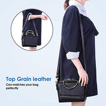 Load image into Gallery viewer, SeptCity Top Quality Grain Leather Adjustable Shoulder Straps -1.8 CM Width(20 Color) (Black#)