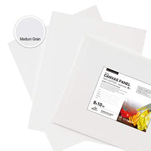 Load image into Gallery viewer, PHOENIX Artist Painting Canvas Panels - 8x10 Inch / 12 Pack - Triple Primed Cotton Canvas Boards for Oil & Acrylic Painting