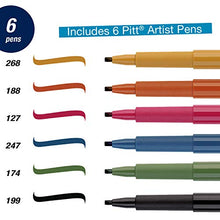 Load image into Gallery viewer, Faber-Castell Calligraphy Pitt Artist Pen Set – 6 Multi Colored Calligraphy Pens