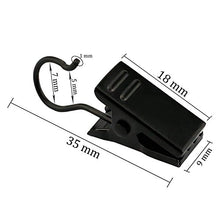 Load image into Gallery viewer, 30 Pack Heavy-Duty Hook Clip Set Curtain Clips for Curtain Photos Home Decoration Art Craft Display - Black
