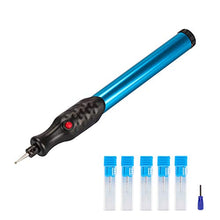 Load image into Gallery viewer, Electric Micro Engraver Pen Carve Engraving Tool Kit Cordless Precision Engraver for DIY Jewellery Making, Metal, Glass,Wood, Leather with Replaceable Diamond Tip Bit