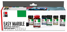 Load image into Gallery viewer, Marabu Easy Marble Paint Starter Set (MBU66053)