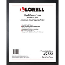 Load image into Gallery viewer, Lorell Solid Wood Poster Frame, 22" x 28" (49222)