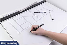 Load image into Gallery viewer, Pacific Arc Drafting Board, Portable Drafting Table with Parallel Bar, 23 x 31 Inches