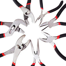 Load image into Gallery viewer, FASTPRO 7-piece Utility Pliers Set, Includes Slip Joint Pliers, Long Nose Pliers, Diagonal Pliers, Groove Joint Pliers, Linesman Pliers and Mini Long Nose Pliers, Dipped Handle