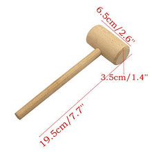 Load image into Gallery viewer, LONG TAO 4 Pcs 7-3/4-INCH Wooden Crab Lobster Mallets Shellfish Hammers Natural Hardwood Crab Hammers Seafood Cracker