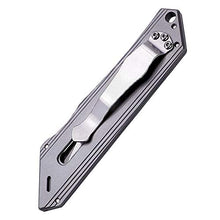 Load image into Gallery viewer, TACRAY Titanium Utility Knife, a Multi-Functional Box Cutter with Retractable and Replaceable Blade, Clip Knife for Daily Cutting Tasks