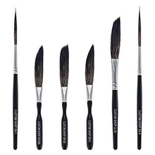 Load image into Gallery viewer, Custom Shop Pinstriping Brush Master Set (Sword #0, 00, 000, Scroll #1 & #2, Long Liner #00) - The Complete Set of Every Brush Style and Size - High Performance Striping Brushes