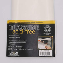 Load image into Gallery viewer, Lineco Glassine Storage Sheets, Archival Acid-Free Unbuffered, 16 X 20 Inches, Protects Artwork Wrapping and Storing Work, Guards Against Dust and Abrasion (Pack of 12)