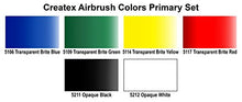 Load image into Gallery viewer, Createx Colors 5801-00 Airbrush Paint Set, 2 Ounce, Multicolor, 12 Fl Oz