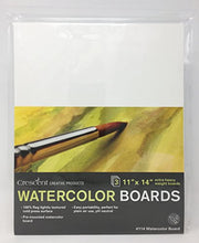 Load image into Gallery viewer, Crescent Creative Products Art & Illustration Watercolor Board, 11" X 14", White 3 Count