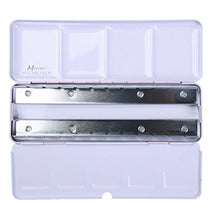 Load image into Gallery viewer, MEEDEN Empty Watercolor Tins Box Palette Paint Case, Medium Pink Tin with 24 Pcs Half Pans