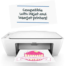 Load image into Gallery viewer, NuFun Activities Inkjet Printable Iron-On Heat Transfer Paper for Dark Fabrics, 8.5x11” To Print For T Shirts and DIY Projects, 5 Sheets
