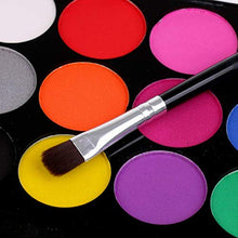 Load image into Gallery viewer, Face Paint Kit for Kids, Professional Quality Face & Body Paint, Hypoallergenic Safe & Non-Toxic, Easy to Painting and Washing, Ideal for Halloween Party Face Painting, 15 Colors with Two Brush