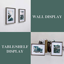 Load image into Gallery viewer, Sindcom 8x10 Picture Frame with High Definition Glass Face, Display Pictures 5x7 with Mat or 8x10 Without Mat, Rustic Photo Frames Collage for Wall or Tabletop Display,Set of 3,Light Grey