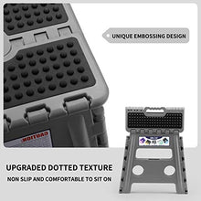 Load image into Gallery viewer, Delxo Folding Step Stool - Height Premium Heavy Duty Foldable Stool for Adults, Kitchen Garden Bathroom Stepping Stool (1 Pack) Grey