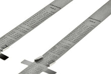 Load image into Gallery viewer, SE 2-Piece Stainless Steel SAE and Metric Ruler Set with Detachable Clips - 925PSR-2