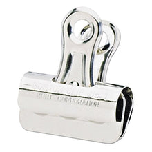 Load image into Gallery viewer, X-ACTO 2001LMR Bulldog Clips, Steel, 7/16-Inch Capacity, 1-1/4-Inch w, Nickel-Plated, 36/Box