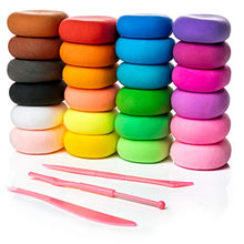 Load image into Gallery viewer, Artsity Air Dry Clay, 24 Color Modeling Set with 3 Sculpting Tools, Magic Foam Clay for Kids and Adults