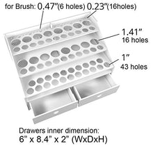 Load image into Gallery viewer, Sanfurney Paint Rack Stand Pigment Ink Bottle Paints Tool Storage with Cabinet Holder Organizer for 58 Bottles of Paints