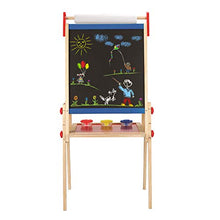 Load image into Gallery viewer, Award Winning Hape All-in-One Wooden Kid's Art Easel with Paper Roll and Accessories Cream, L: 18.9, W: 15.9, H: 41.8 inch