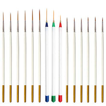 Load image into Gallery viewer, 15 Pcs Paintbrushes, Detail Fine Miniature Paint Brushes Mini Tiny Micro Paintbrush Painting Set | Extra Fine Point Tip | for Figurine Fabric Citadel Face Acrylic Watercolor Oil by Afantti