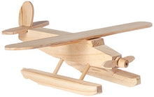 Load image into Gallery viewer, Darice, Wood Model Kit, Pontoon Plane, Natural