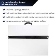 Load image into Gallery viewer, Pacific Arc Drafting Board, Portable Drafting Table with Parallel Bar, 23 x 31 Inches