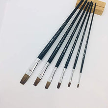 Load image into Gallery viewer, XDT#910 Bright Artist Paint Art Brushes 6pc Soft Natural Hair Acrylic Watercolor #1 #3 #5 #7 #9 #11