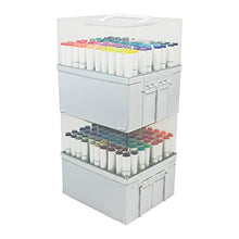 Load image into Gallery viewer, Deflecto Expandable Marker Accordion Storage Case, 8.5" x 8.6" x 7.5", Clear