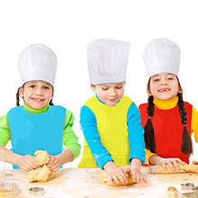 Load image into Gallery viewer, Caydo 3 Pieces Water Resistant Children's Art Smock Middle Size with 3 Roomy Pocket, Painting Apron for Kids 6 to 10 Years